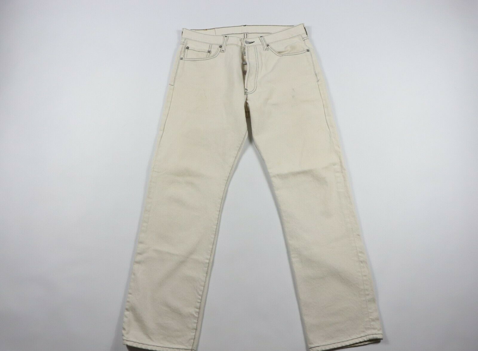 Hommes Jeans Pantalon Denim trousers Classic Slim fit Used Washed regular waist l34