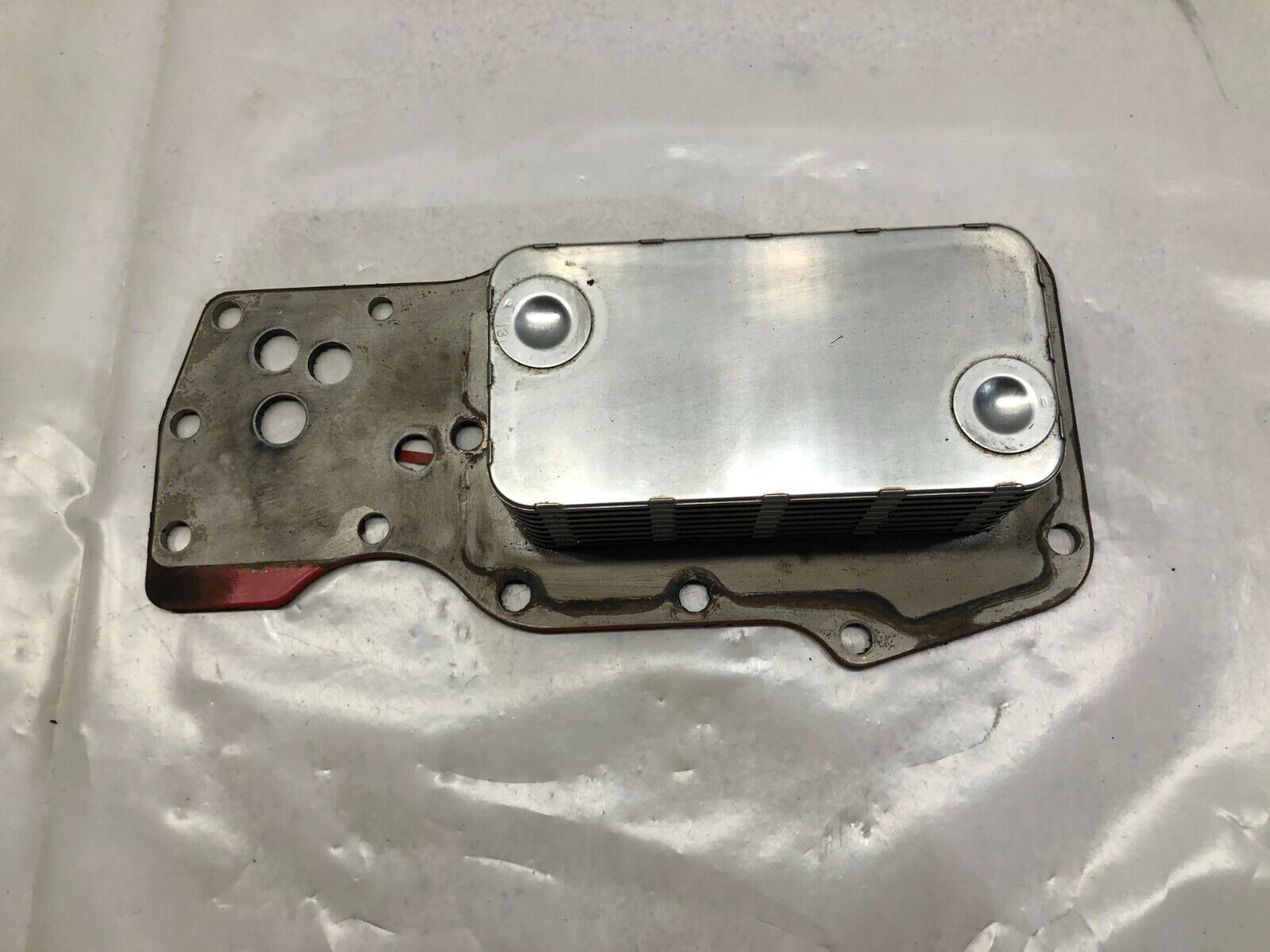 thumbnail interactive-video image 1 of Engine Oil Cooler With Gaskets For Cummins 4B3.9 6B5.9 ISB6.7 & Dodge Ram 2500-5500 2007-2019 - Replaces 3975818 3902372 1 of 9