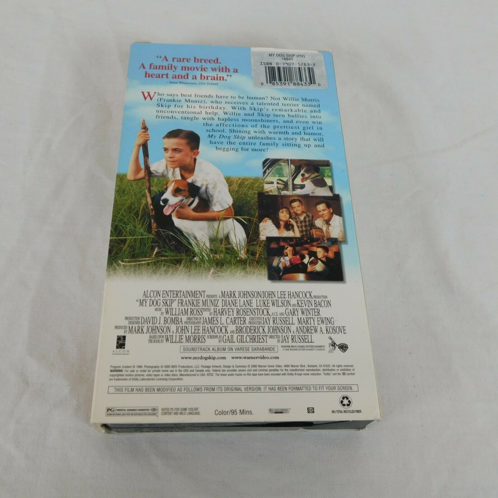 My Dog Skip VHS 2000 Frankie Muniz Diane Lane Luke Wilson Kevin Bacon ...