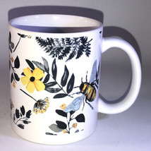 Bees & Flowers 4”H X 3 1/2”W Oversized Coffee Mug Cup-BRAND NEW-SHIP N 24 Hours - $24.63