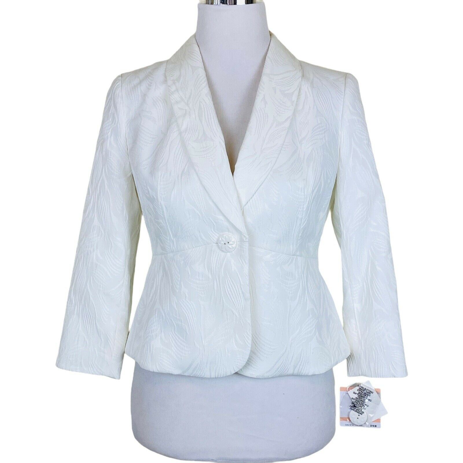 kasper white jacket