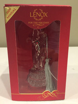 LENOX 2009 First 1ST Christmas Together Crystal Bride &amp; Groom Ornament H... - $9.75