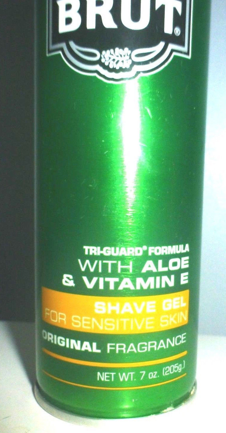 BRUT SHAVING SHAVE GEL CREAM 7 Oz Original Fragrance Men's Skin Face