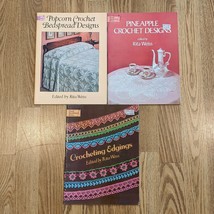Lot of 3 Three Dover Needlework Series CROCHET DESIGNS by Rita Weiss 1980 - $14.84