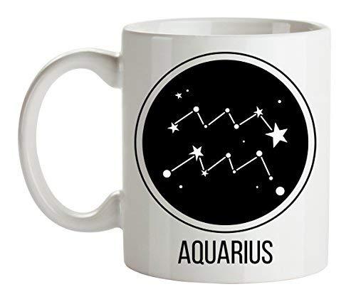 Constellation Mug - Aquarius Horoscope Astrology Sign Mugs - Perfect Coffee Mugs