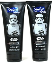 2 Ct Suave Kids 7 Oz Star Wars Tropical Storm Alcohol Free No Crunch Styling Gel
