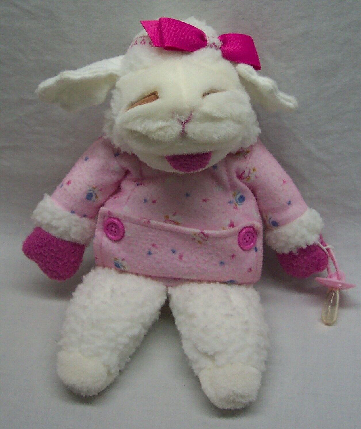1990 Shari Lewis BABY LAMB CHOP HAND PUPPET IN PINK 12" Plush STUFFED ANIMAL Toy TV, Movie