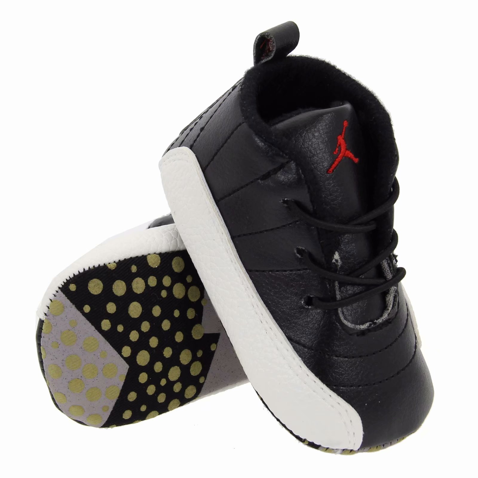 Sports Leather Walking Shoes Baby Boys Toddler Shoes Black J633 Baby