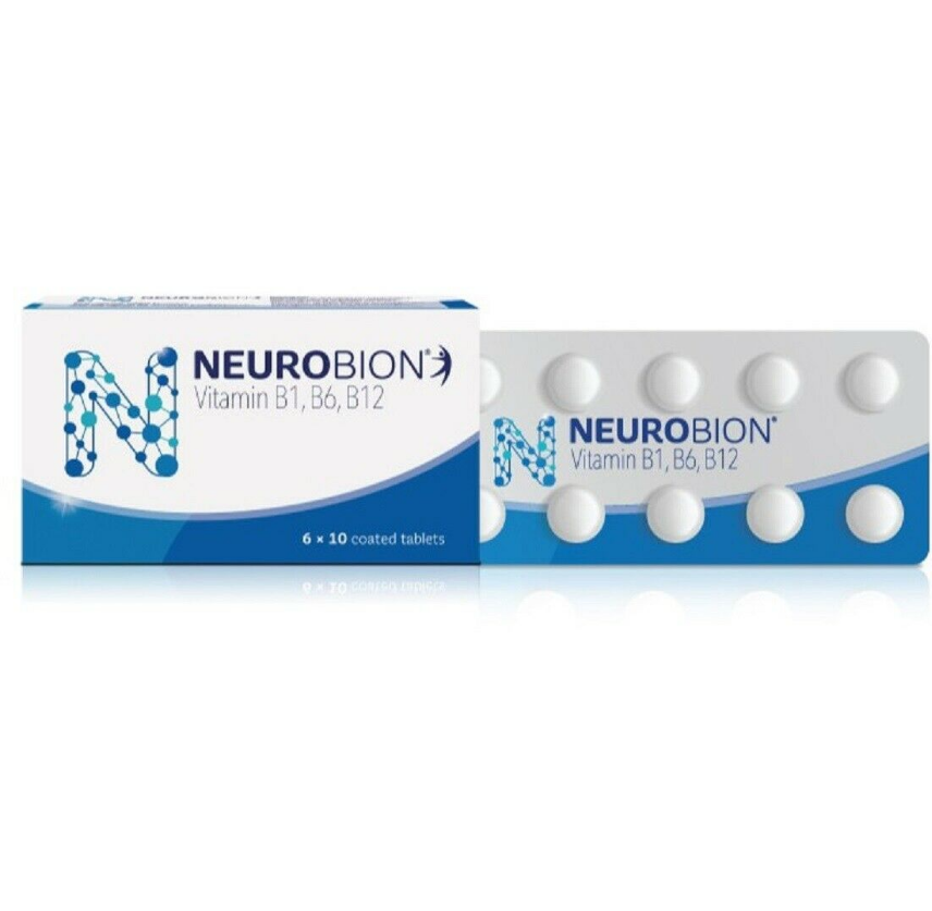 2X 60s Vitamin B1, B6, B12 NEUROBION Nerve Relief Numbness Tingling EXPRESS SHIP