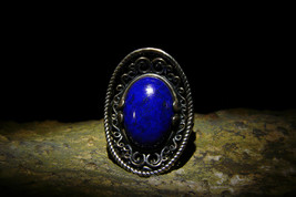 Haunted Powerful Male VAMPIRE Immortal Entity Antique Designer Lapis Rin... - $444.00