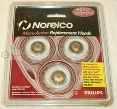 Philips Norelco Micro Action Replacement Heads HQ4 3 Cutters Combs Sealed - $65.00