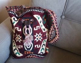 Handmade Armenian Hobo Bag, Armenian Rug Carpet Shoulder bag, Ethnic Bag - $98.00