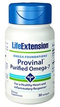 3 PACK Life Extension Provinal Purified Omega-7 fish oil heart inflammation image 2