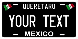 Queretaro Black Mexico License Plate Personalized Car Bike Motorcycle - $10.99+