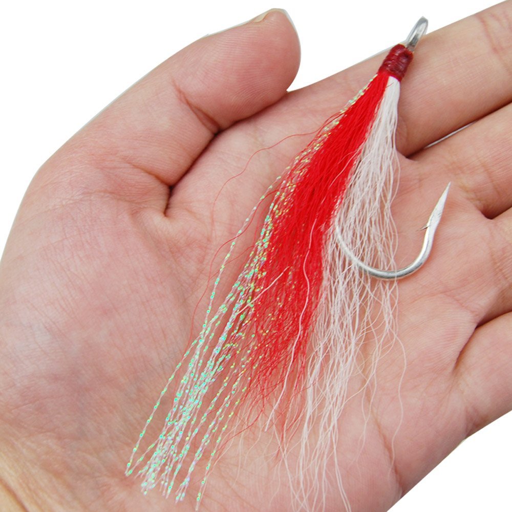 Shaddock Fishing Bucktail Teasers Fishing Hook Fluke Rig Saltwater