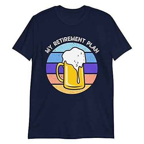 PersonalizedBee My Retirement Plan Beer T-Shirt | Retired Funny Beer Drinker Bee