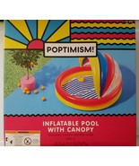 Poptimism! Inflatable Swimming Kiddie Pool w/ Canopy Shade 59&quot; X 54&quot; - $19.79