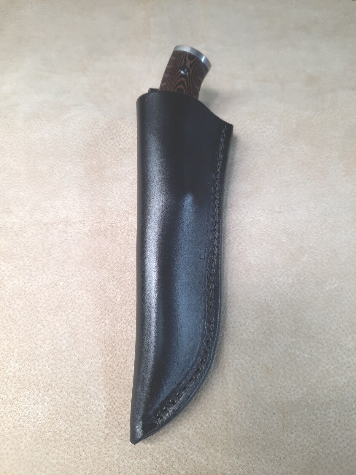 Custom Leather Knife Sheath That Fits a Buck Selkirk 863 Knife. Sheath