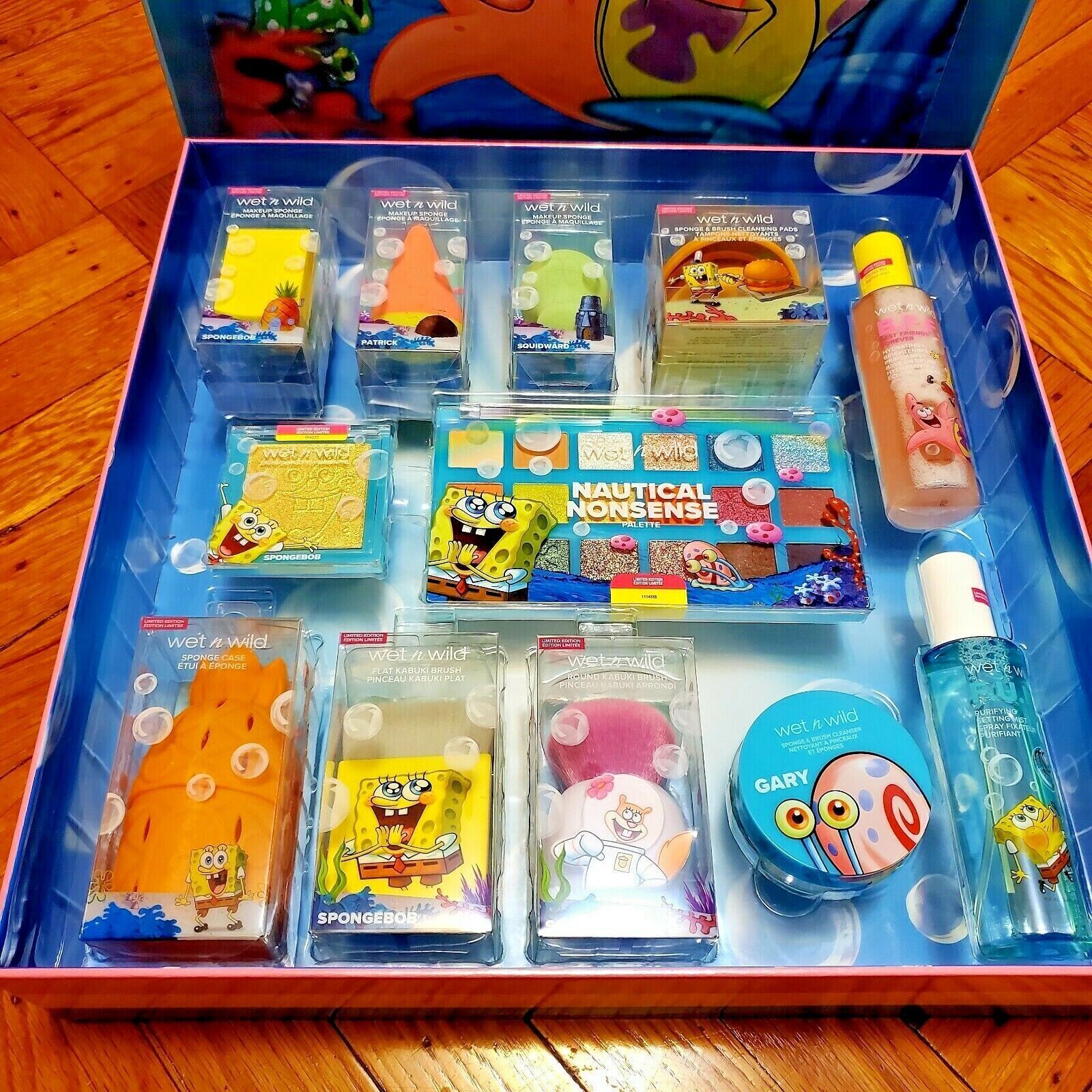 Wet n Wild *SPONGEBOB SQUAREPANTS* PR Box Complete 12pc Set Full 