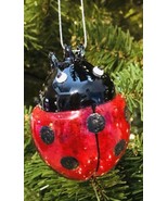 Robert Stanley Christmas Ornament Glass Ladybug New - $13.86