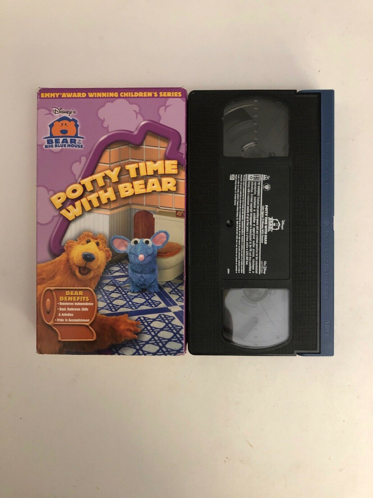 Disney’s Bear In The Big Blue House Potty Time With Bear VHS VERY RARE ...