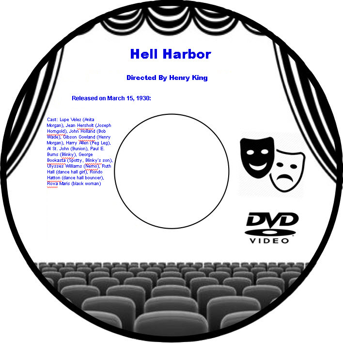 Primary image for Hell Harbor 1930 DVD Movie Adventure Lupe Velez Jean Hersholt John Holland Gibso