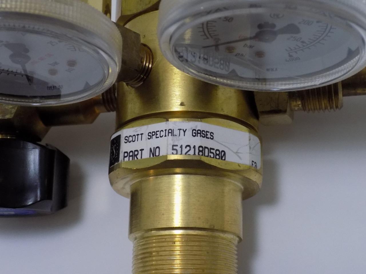 Scott Specialty Gases 51218D580 Regulator Other CNC, Metalworking