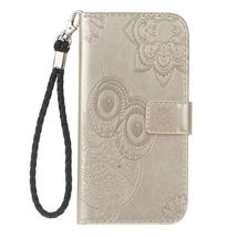 Folio case owl pattern for Sony Xperia XZ2 Compact - Golden - $14.85