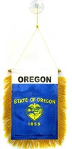 Wholesale lot 12 State of Oregon Mini Flag 4"x6" Window Banner w/ suction cup - $34.88