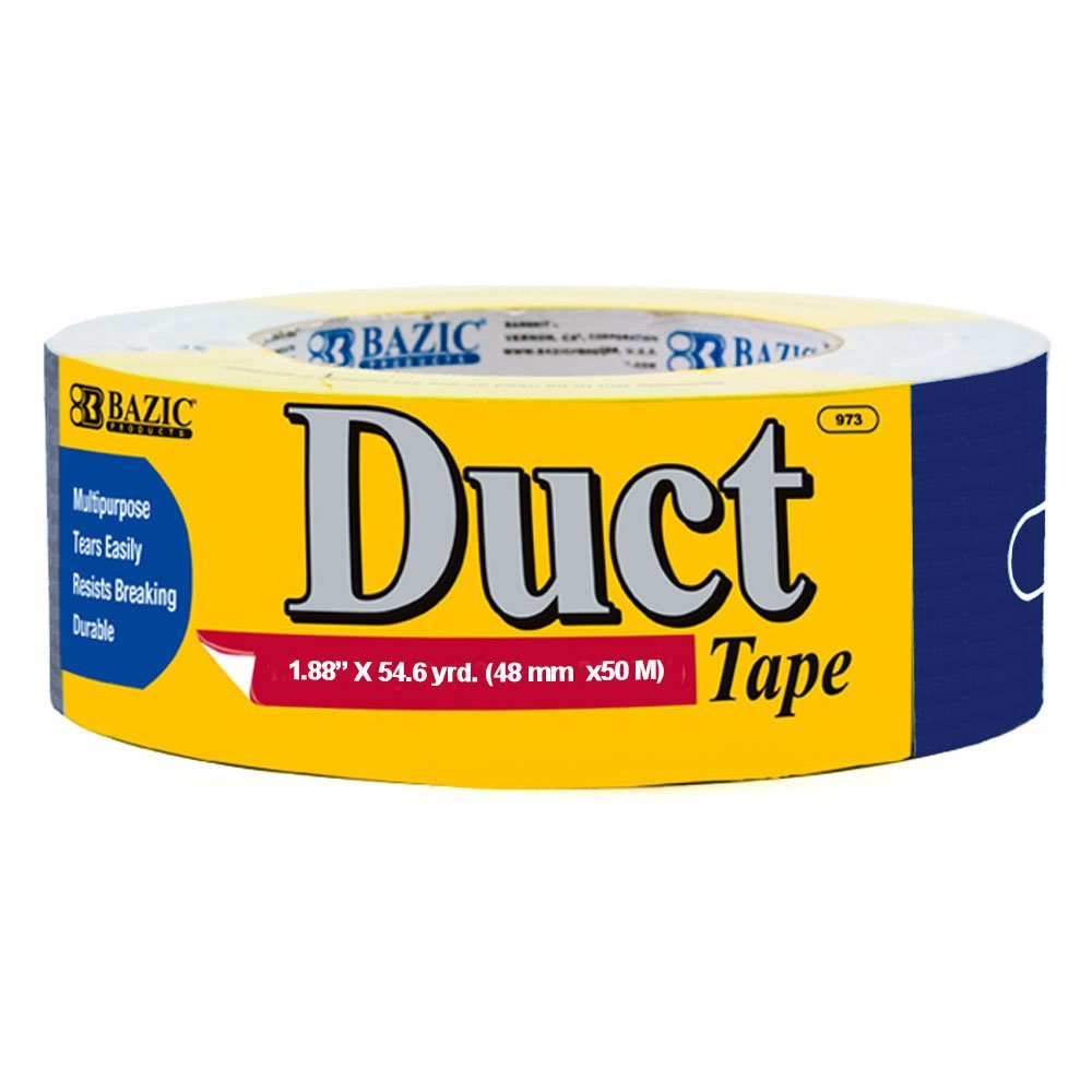 Duct Tape, Blue Bulk Heat Resistant Waterproof Heavy Duty Duct Tape, Set Of 12 Tapes