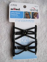 2 Scunci Mini Upzing Beaded Hair Updo Stretch Style Comb Hairzing Secure Hold - $12.00