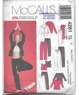 McCalls 4261 Misses Spa Essentials Pants Tops Jackets Sizes Xsmall Small... - $12.00