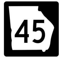 Georgia State Route 45 Sticker R3592 Highway Sign - $1.45+
