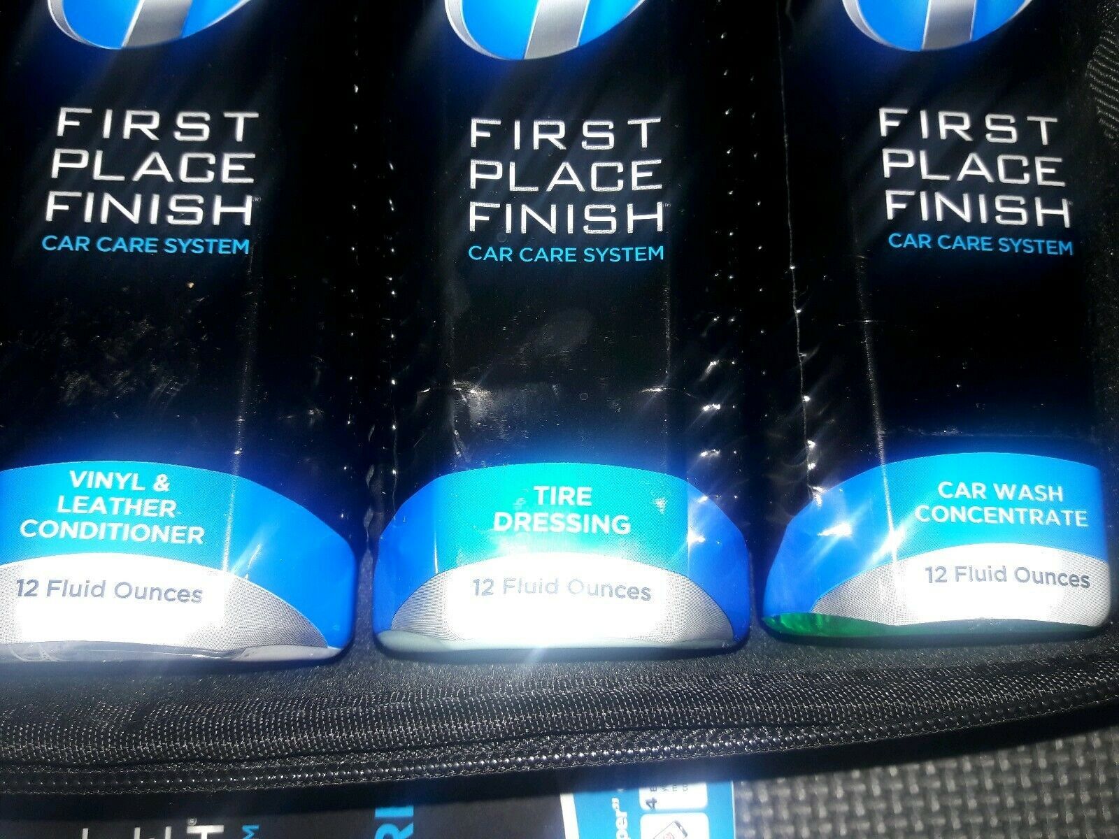 New FIRST PLACE FINISH SYSTEM 5 -12oz bottles& case Complete Car Care