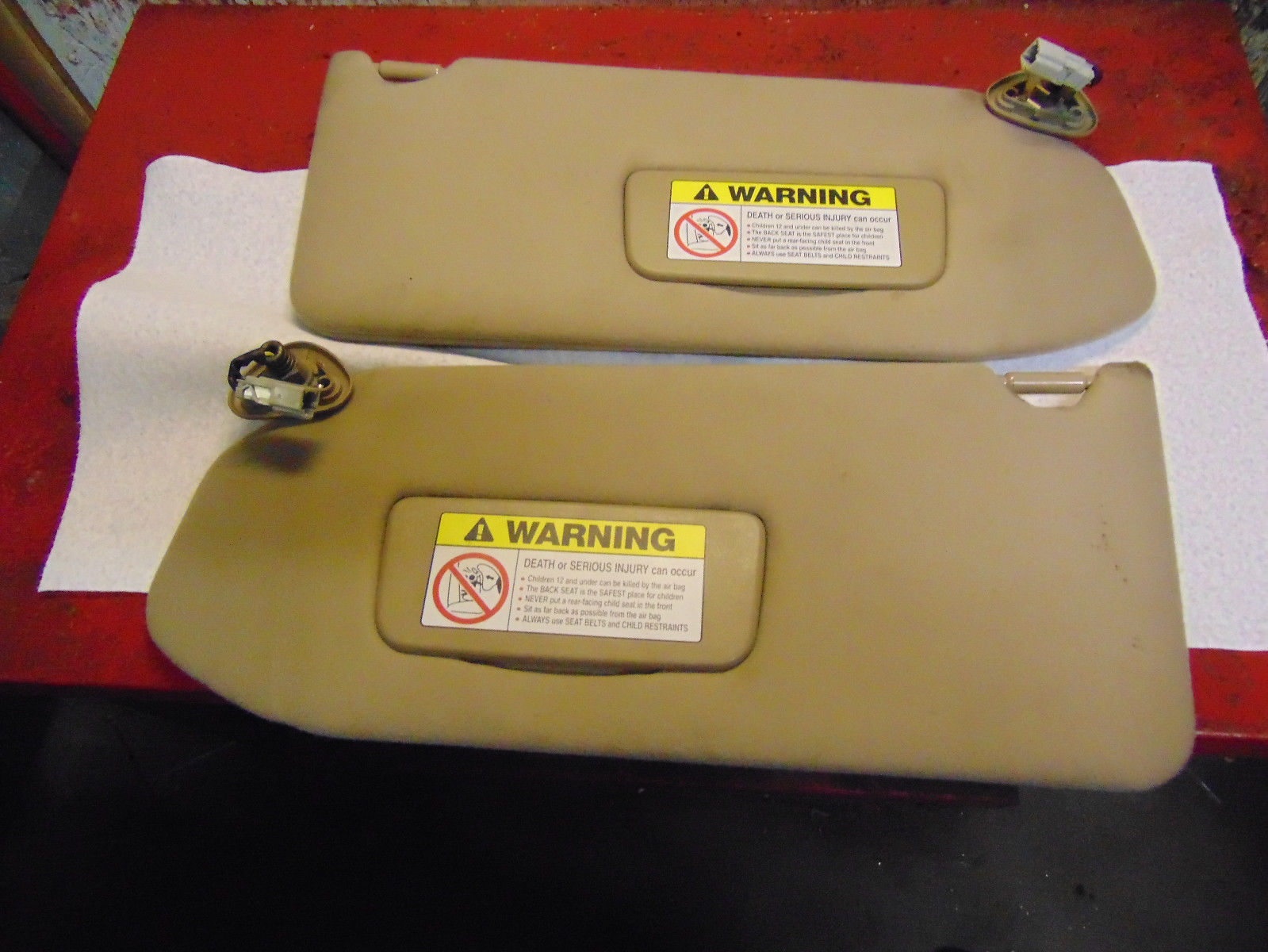 06 05 04 03 01 02 Acura MDX oem right & left sunvisor pair sun visor