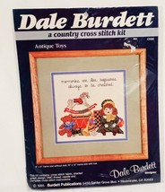 Antique Toys Counted Cross Stitch Kit Dale Burdett CK84 1985 Doll Rocking Horse - $18.99
