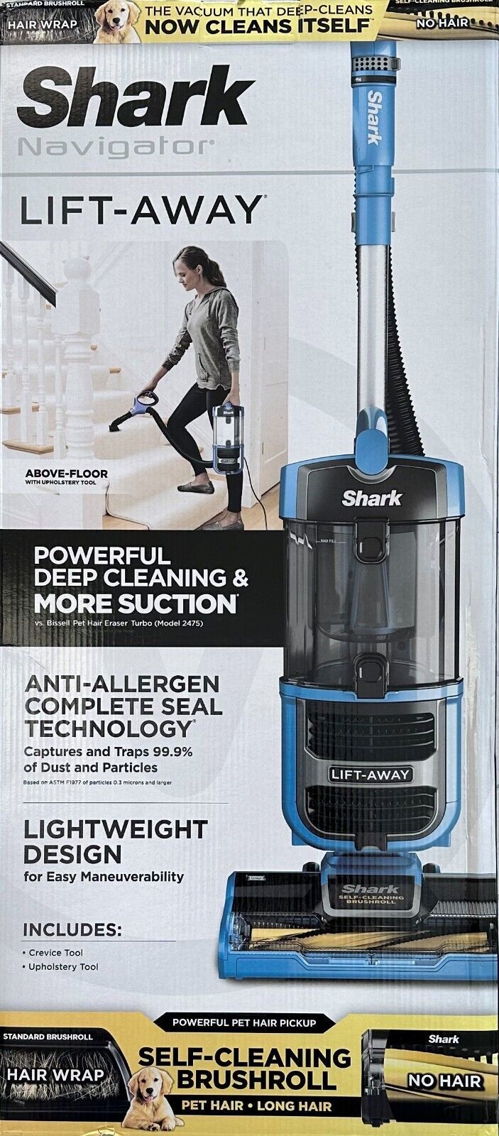 NEW Shark ZU560 Navigator Upright Vacuum SelfCleaning AntiHair