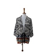 Ganni Womens Wide Sleeve Tribal Tie Front Top Short Sleeve Multicolor XS - $44.31