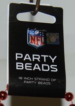 NFL San Francisco 49ers 18 Inch Party Beads Red SF Medallion image 3