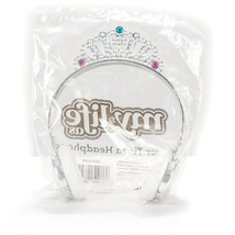 My Life As Silver Tiara Headphones NEW Crown Gemstones Headband For 18&quot; ... - $9.76