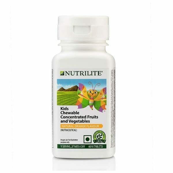 Amway Nutrilite Kids Chewable Concentrated Fruits & Vegetables - 60N Tablets