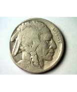 1935 BUFFALO NICKEL DOUBLE DIE REVERSE F FINE 1 R V NICE ORIGINAL COIN B... - $95.00