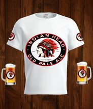 Indian Head Old Pale Ale Beer Logo White Short Sleeve  T-Shirt Gift New ... - $31.99