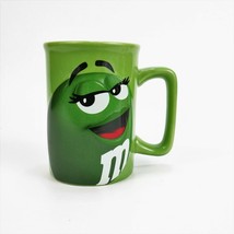 Mars MM Green Embossed Coffee Tea Mug 10 ounce Ceramic Officially Licensed Cup  - $15.39