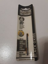 Master Mechanic 1/16&quot; Black Oxide Drill Bits 119859 Brand New Factory Se... - $1.98