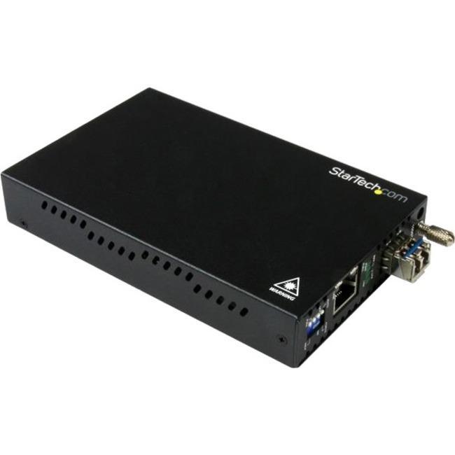 StarTech.com Gigabit Ethernet Copper-to-Fiber Media Converter - SM LC - 10 km -