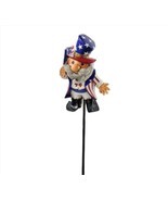 Star Spangled Gnome Garden Stake 40.8&quot; high Double Pronged Iron Stake Un... - $28.70