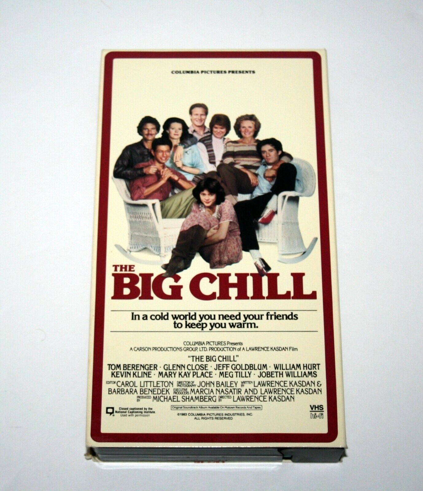 The Big Chill VHS Video Tape, 1987 - Classic 80's Favorite - VHS Tapes