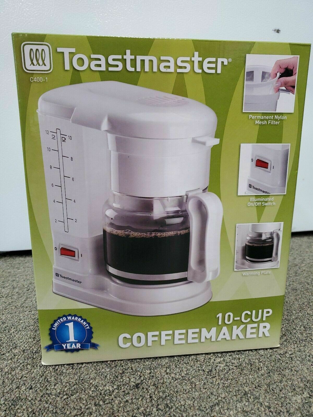 Toastmaster 10 Cup Coffee Maker! NEW 