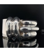 Mexico Sterling Hinged Bangle Bracelet Jewelry Modernist (#J5972) - $256.41